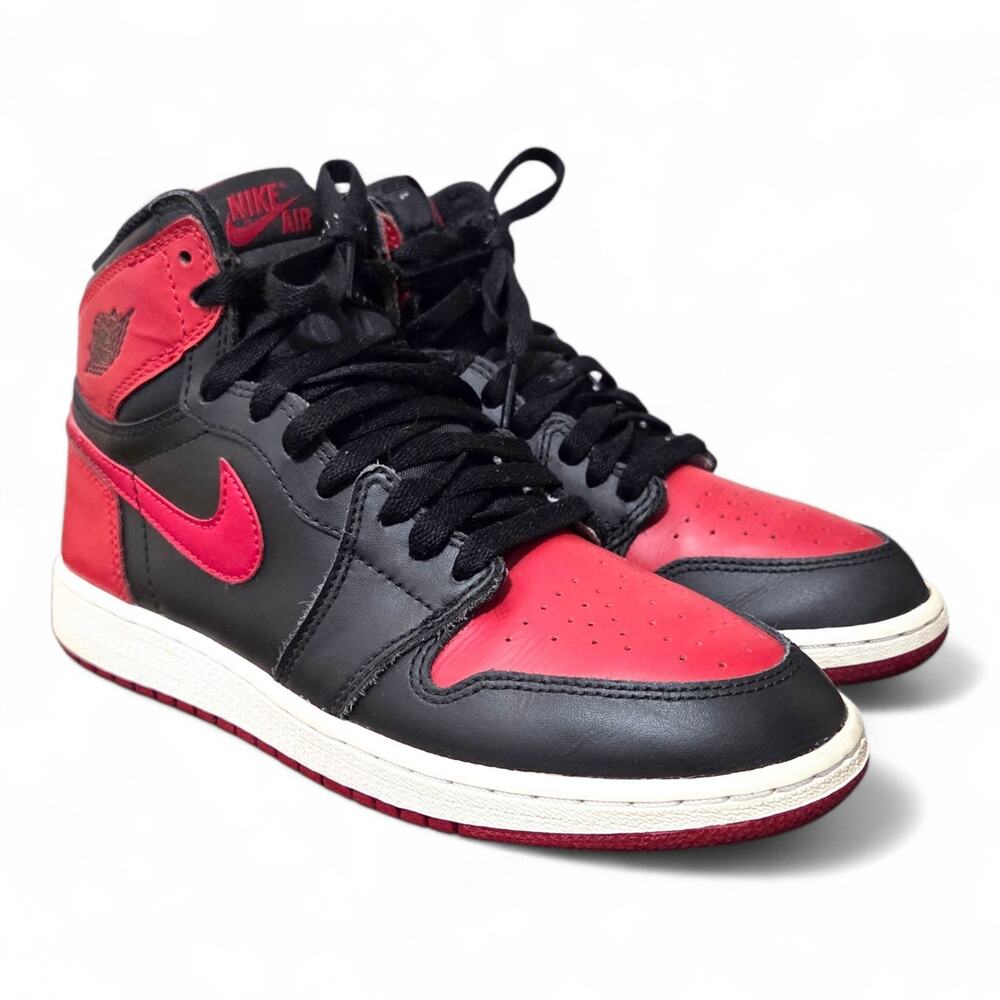 Nike Air Jordan 1 Retro High OG Banned Bred 2016 GS 6.5 Youth / Women's Size 8